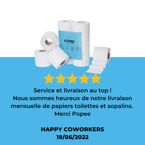 Papier toilette écologique professionnel Popee