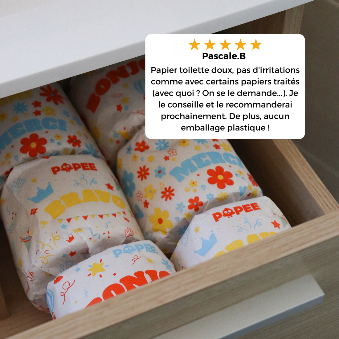 Rouleau de papier toilette MBB - les 3 - Kit d'essai