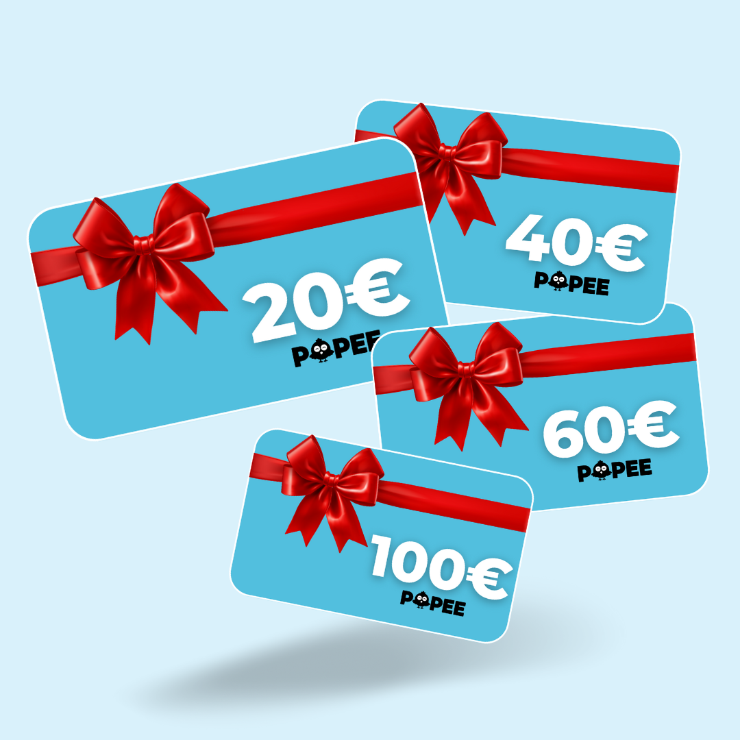 Nos Cartes-Cadeaux Popee - Anniversaires, Mariages, Crémaillères...