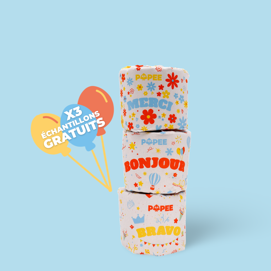 Rouleau de papier toilette MBB - les 3 - Kit d'essai
