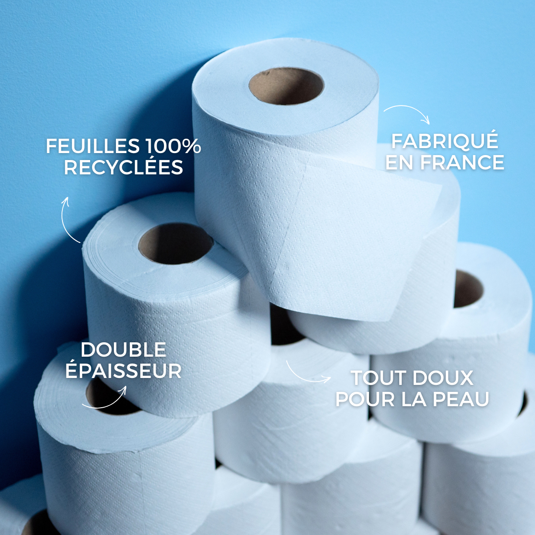 pyramise de papier toilette avec caracteristiques du produit