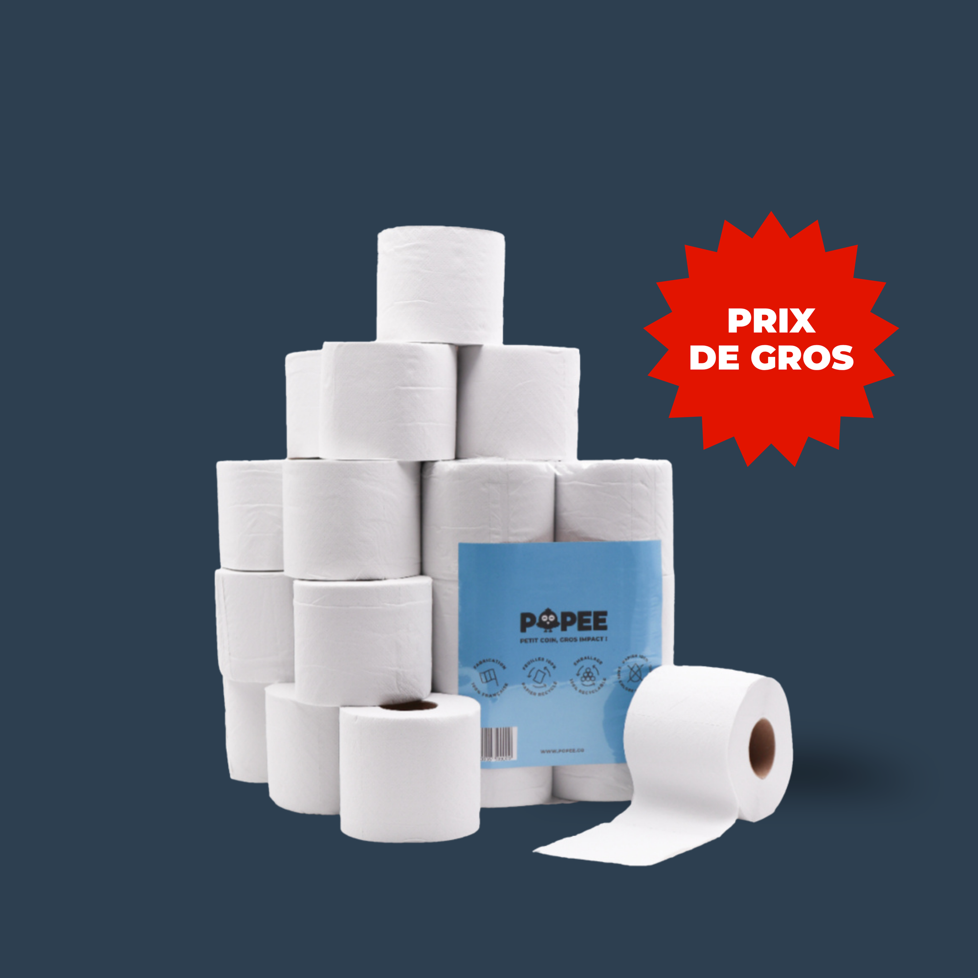 papier toilette avec rouleaux et pastille prix de gros