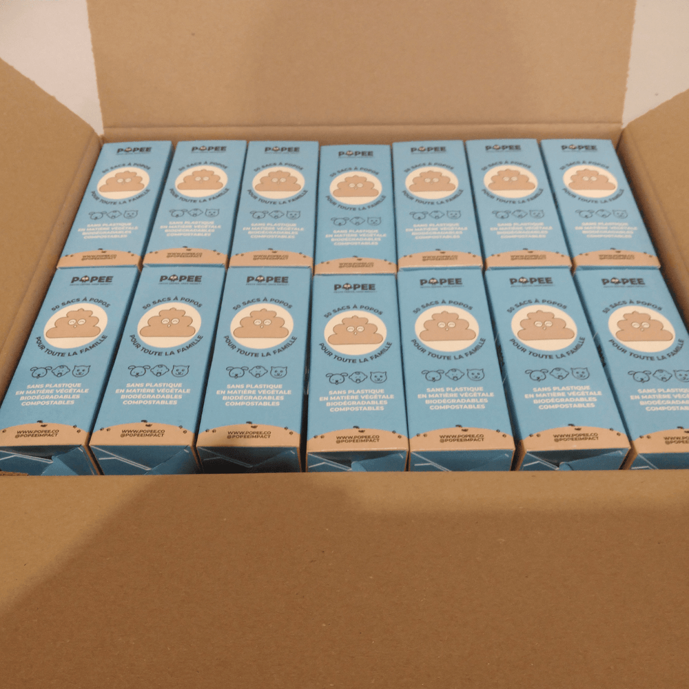 SACS À POPOS 💩 - Gros volumes 28 boîtes de 100 sacs - Popee