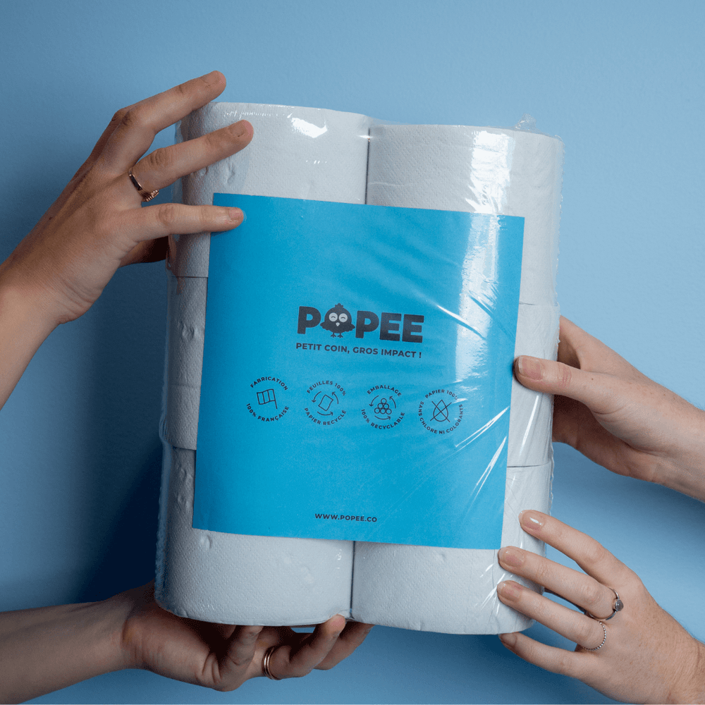 BUROCLICK | Les packs gros volumes papier toilette compact POPEE- 72  rouleaux